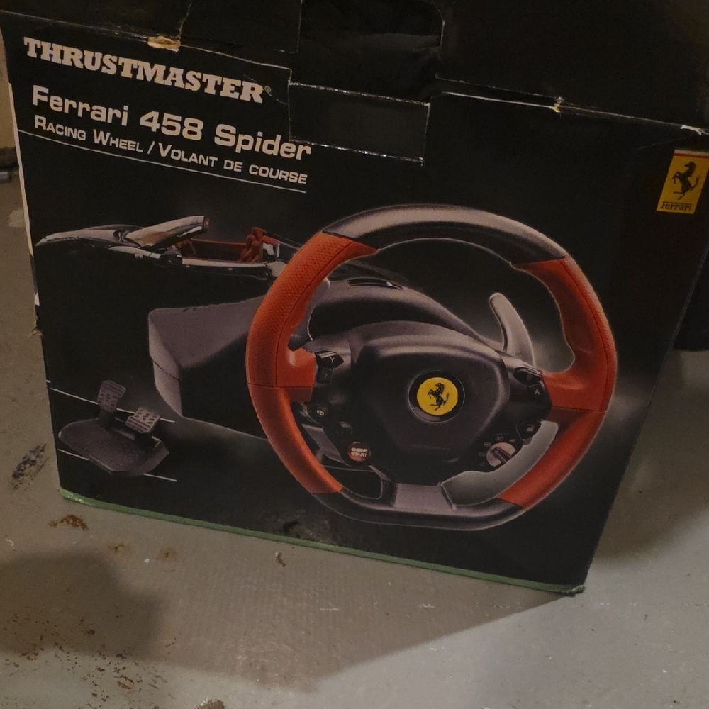 Ferrari 458 Spider Racing Wheel - Red and Black